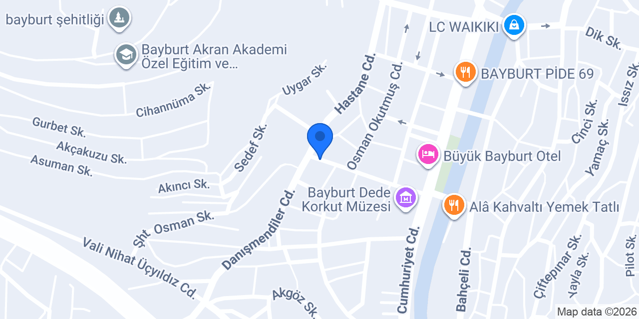 Akademi Kırtasiye konumu