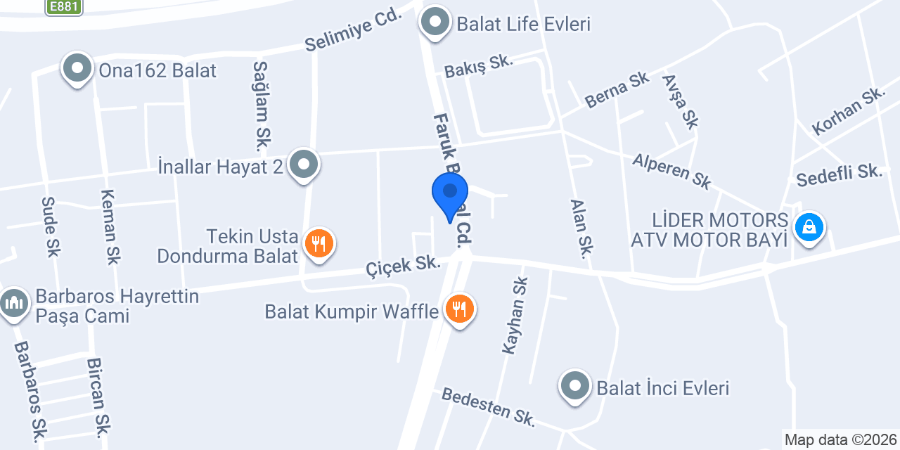Domino's Pizza Balat konumu
