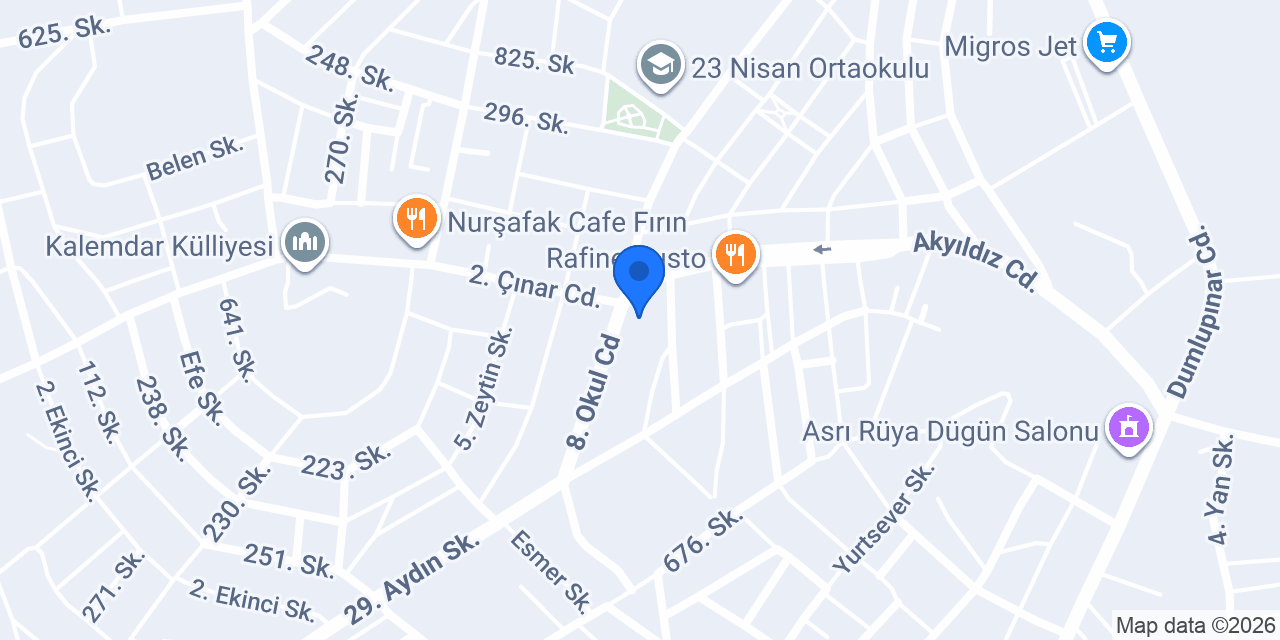 Diş Hekimi Burcu Demir konumu