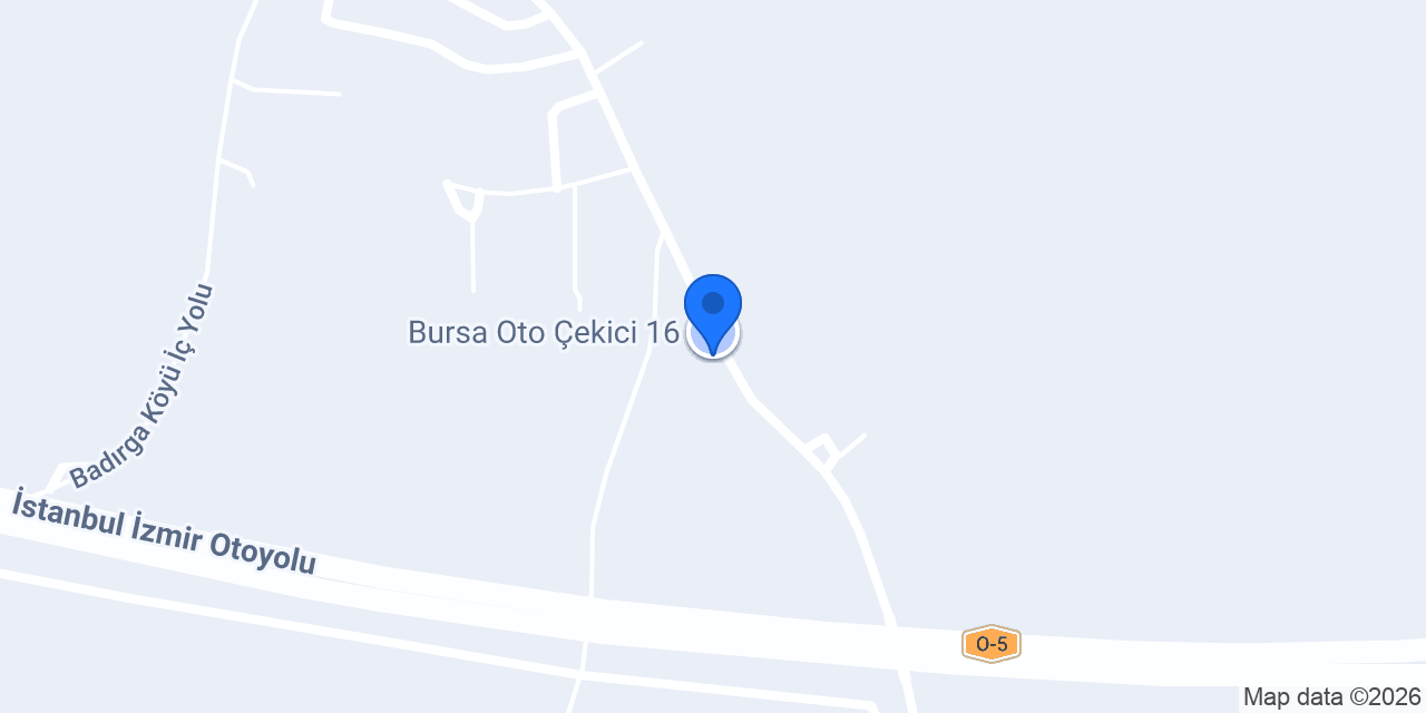 Bursa Oto Çekici 16 konumu