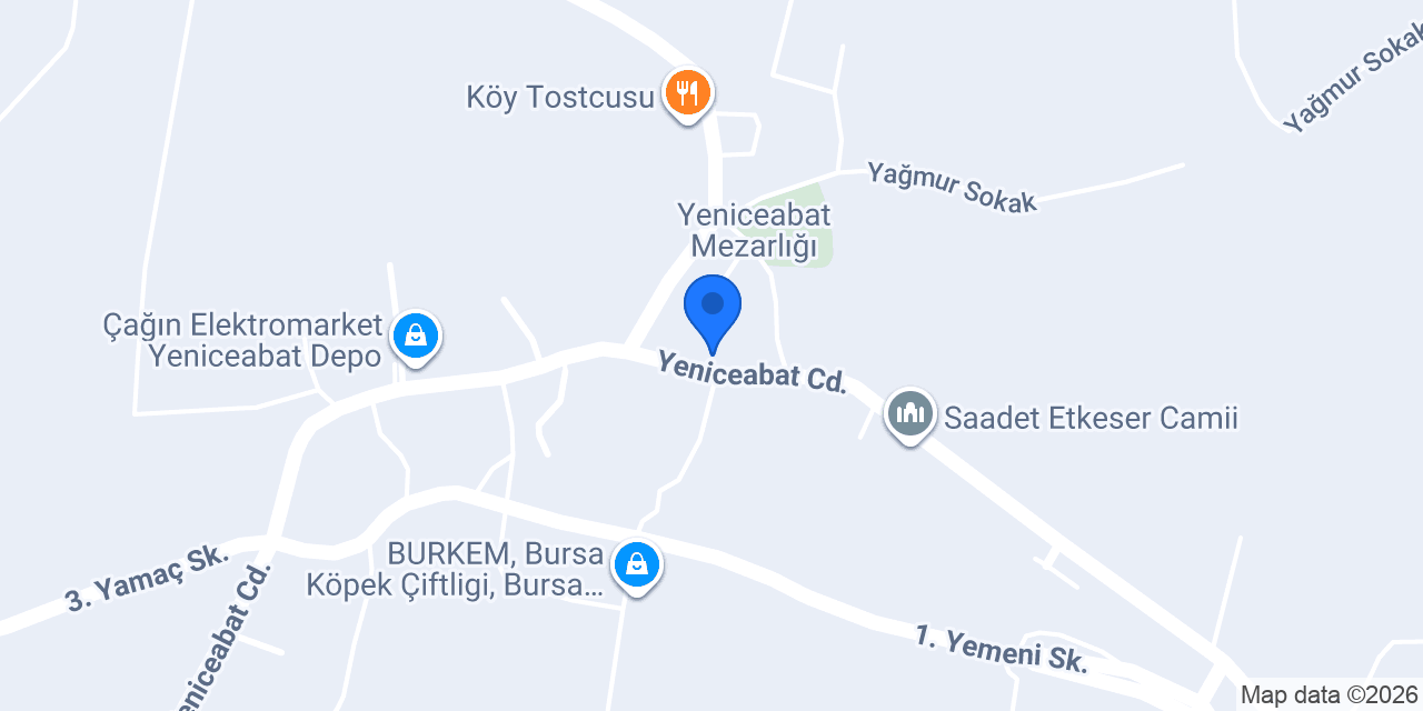 HYM ET VE ET ÜRÜNLERİ konumu