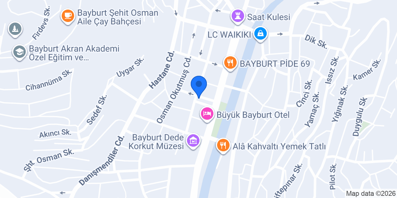 Bayburt ÇiğköfteM konumu