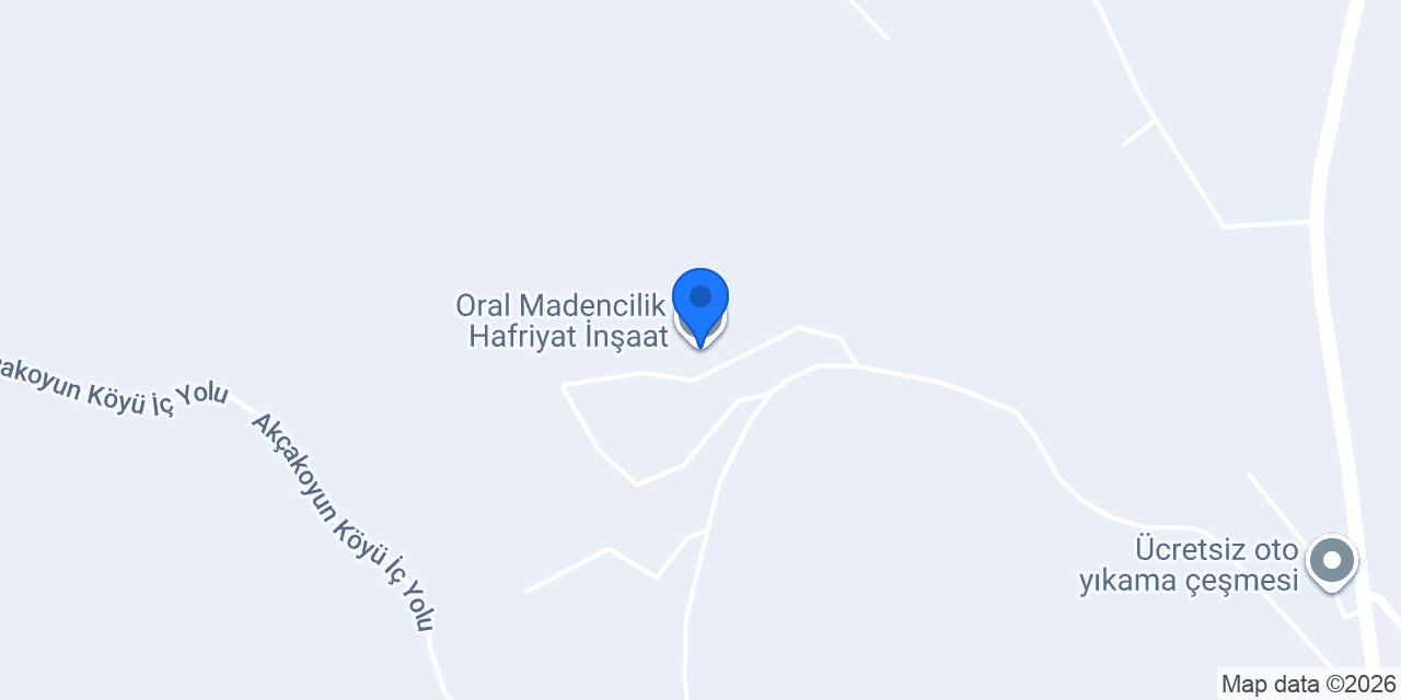 Oral Madencilik Hafriyat İnşaat konumu
