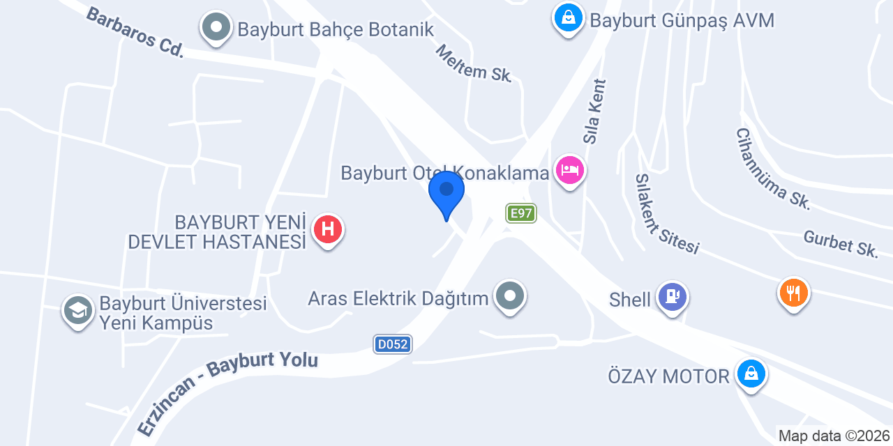 BAYBURT 7/24 TAKSİ konumu