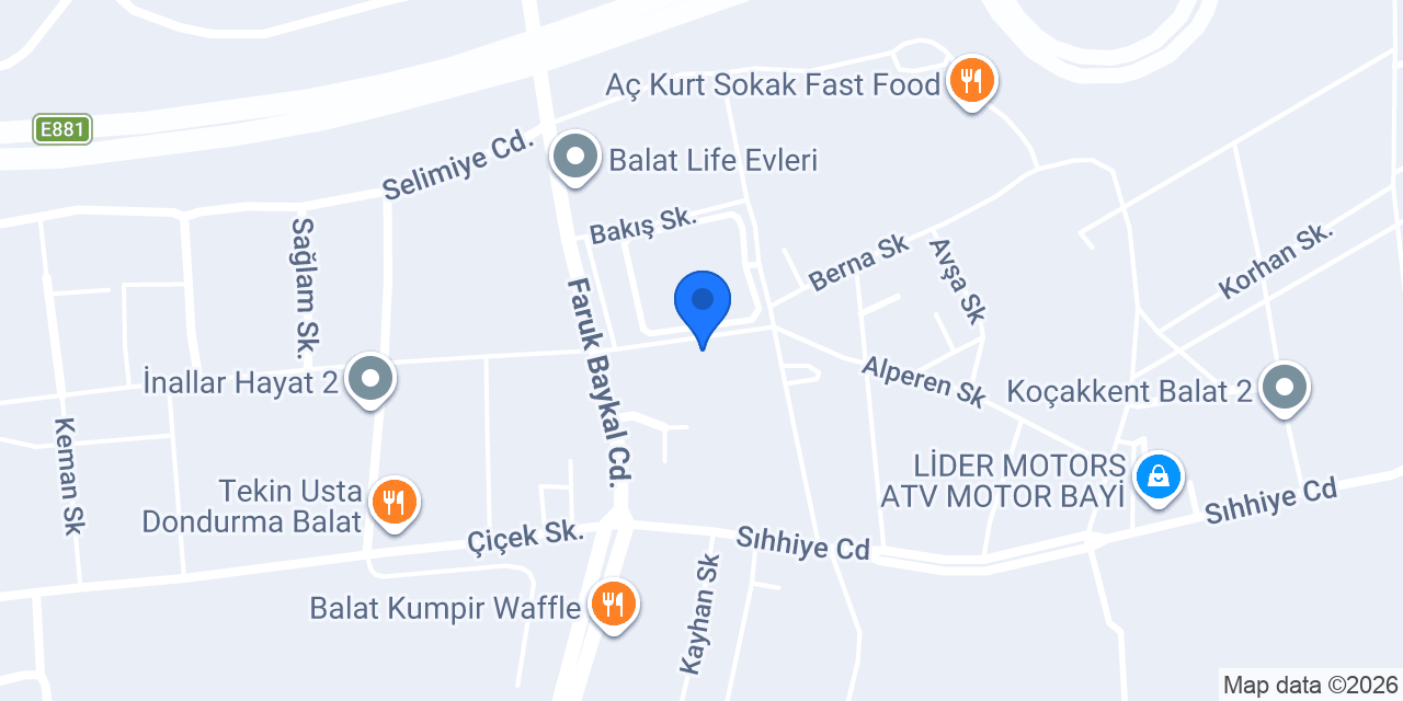 Sınav Koleji Balat Kampüsü konumu