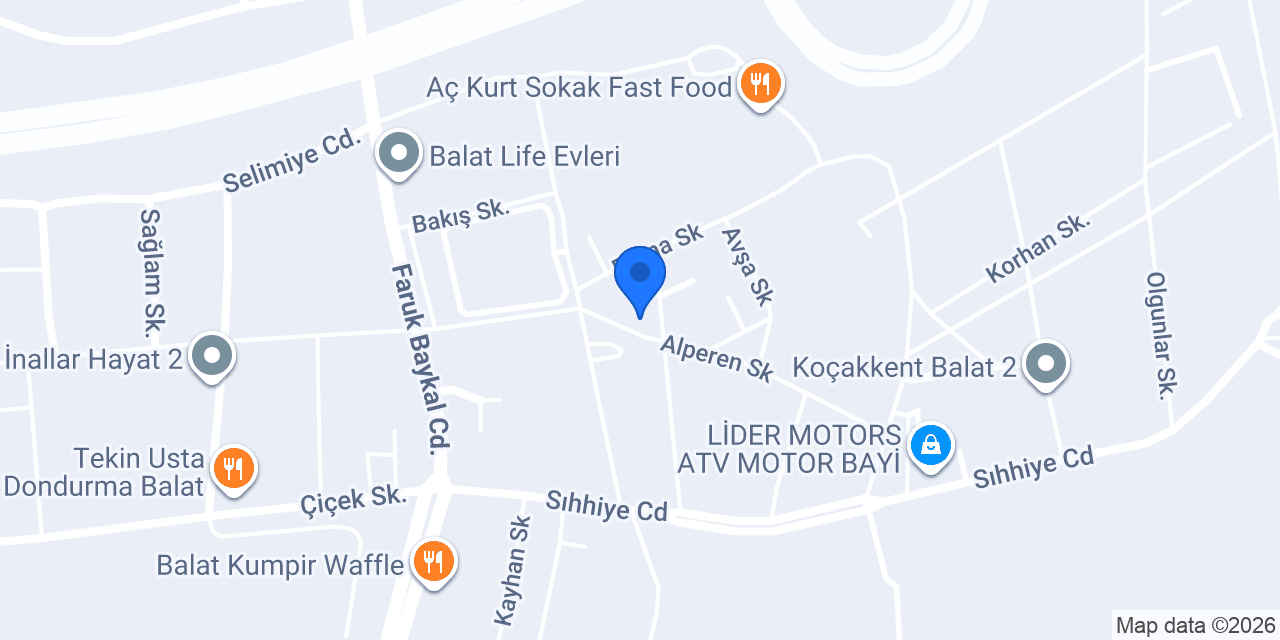 İlker Kuaför Salonu Balat Bursa konumu