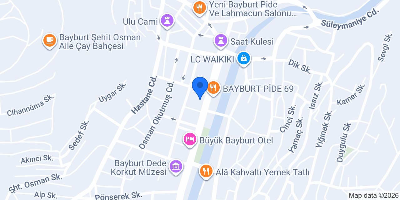 Bayburt Valiliği konumu