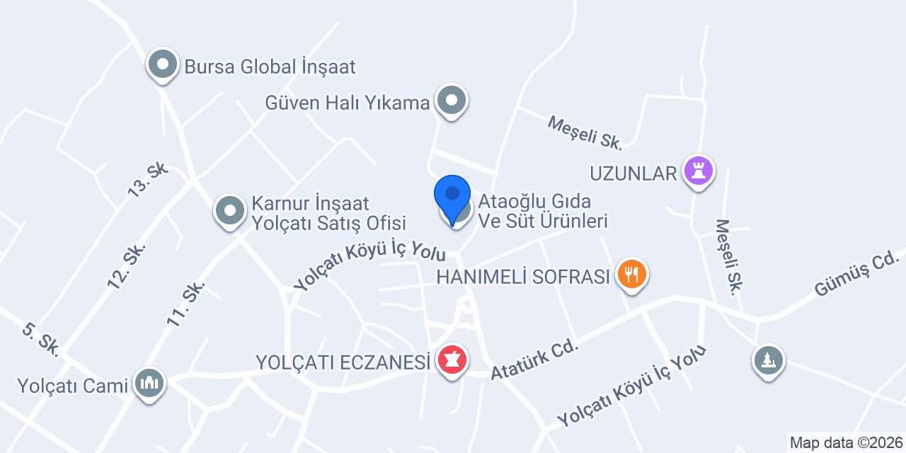 Ataoğlu Gıda Ve Süt Ürünleri konumu