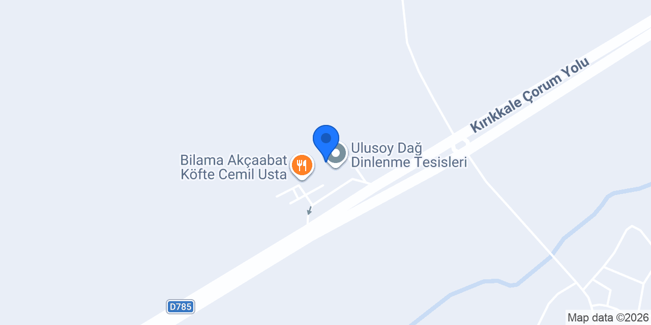 Çorum Dağ Tesisleri konumu