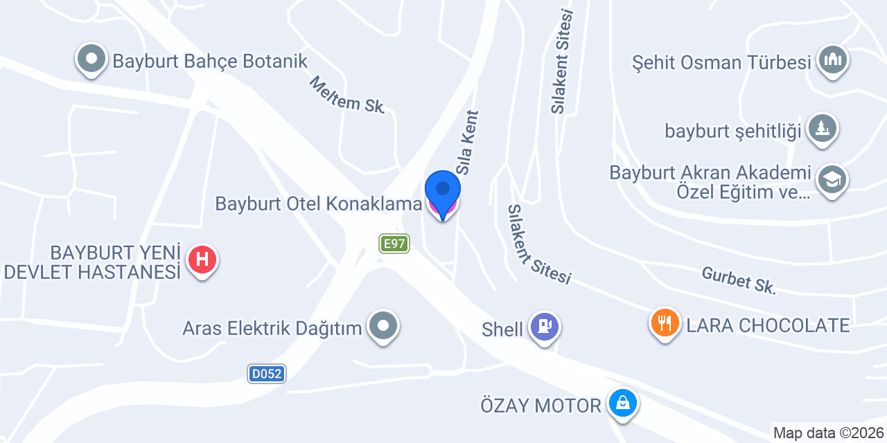 Bayburt Otel Konaklama konumu