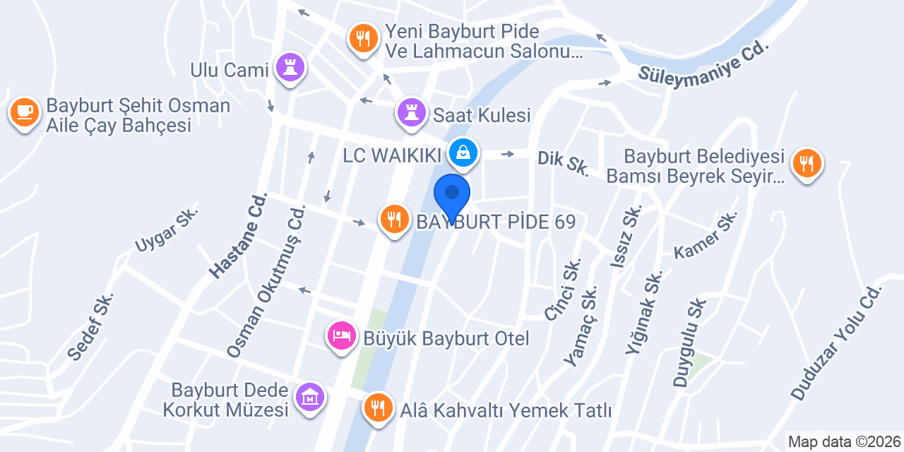 Coşkun Pide konumu