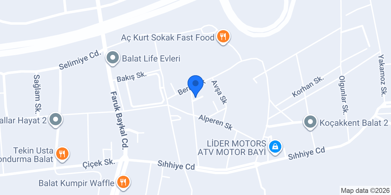 Özge Pet Shop balat konumu