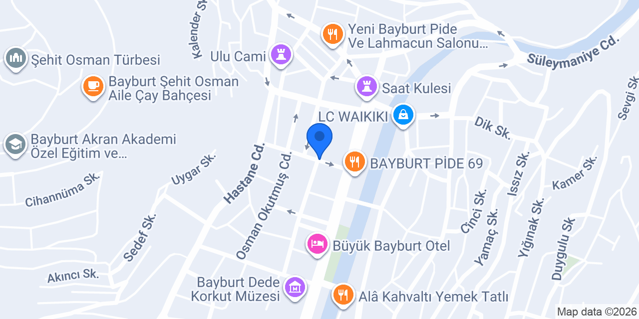 Bayburt Tutku Çiçekcilik konumu