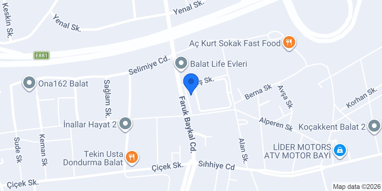 AKUĞUR ALIŞVERİŞ MERKEZLERİ konumu