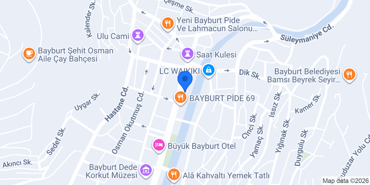 Otel Saracoğlu konumu