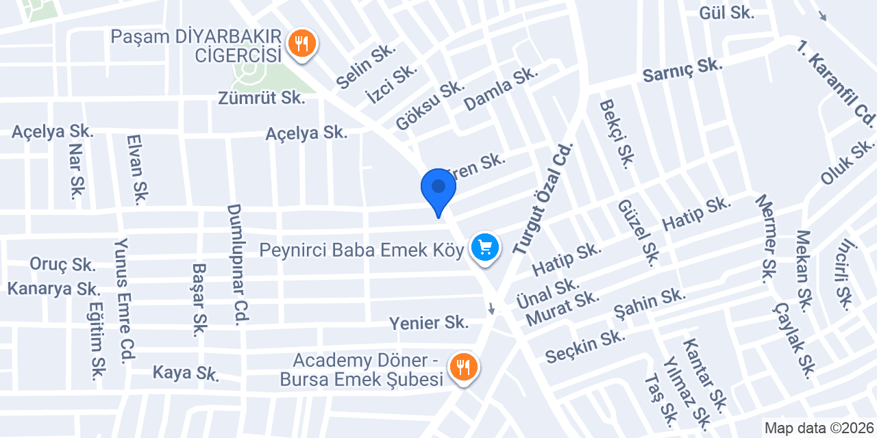 Aydın Fırın konumu