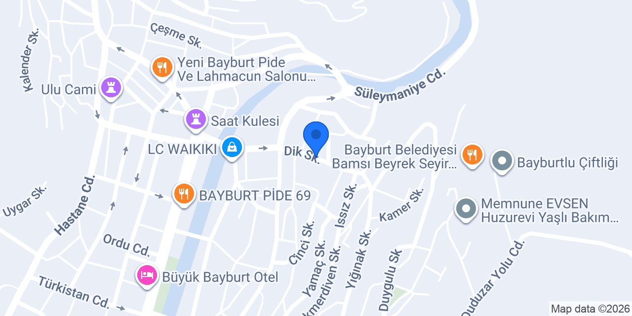 BAYBURT DEMİRHAN DUVARCILIK konumu