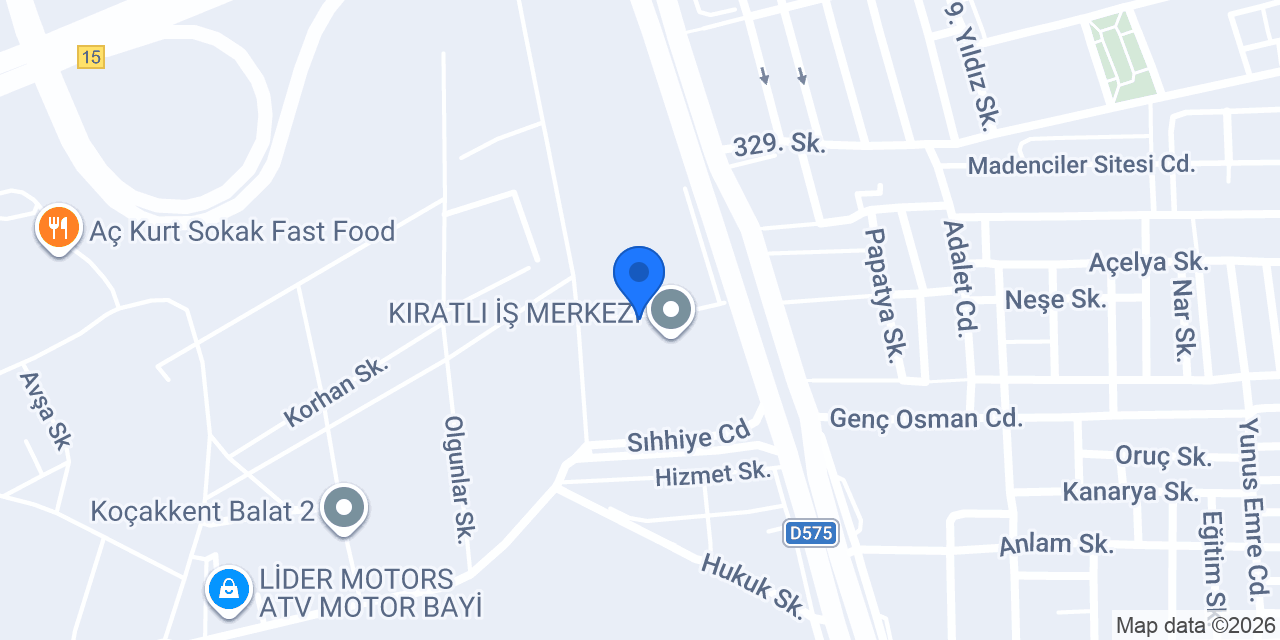 Bosch Car Service - İnallar konumu