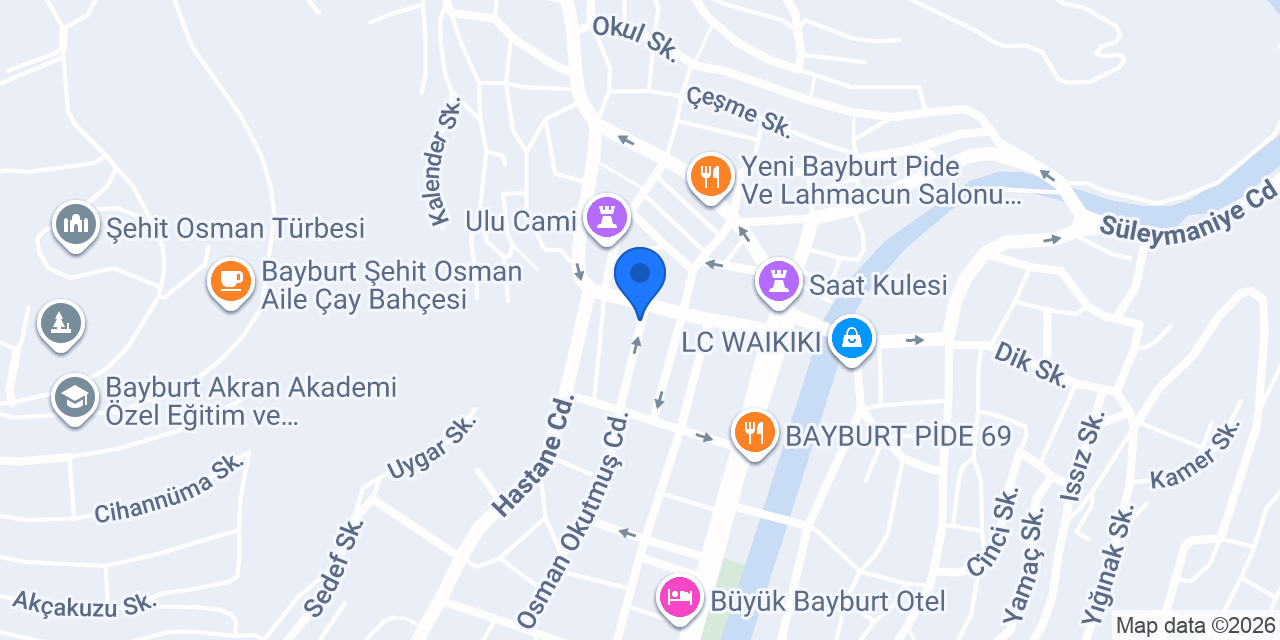 MEŞHUR BAYBURT BALI (GAZİOĞLU BAL) konumu
