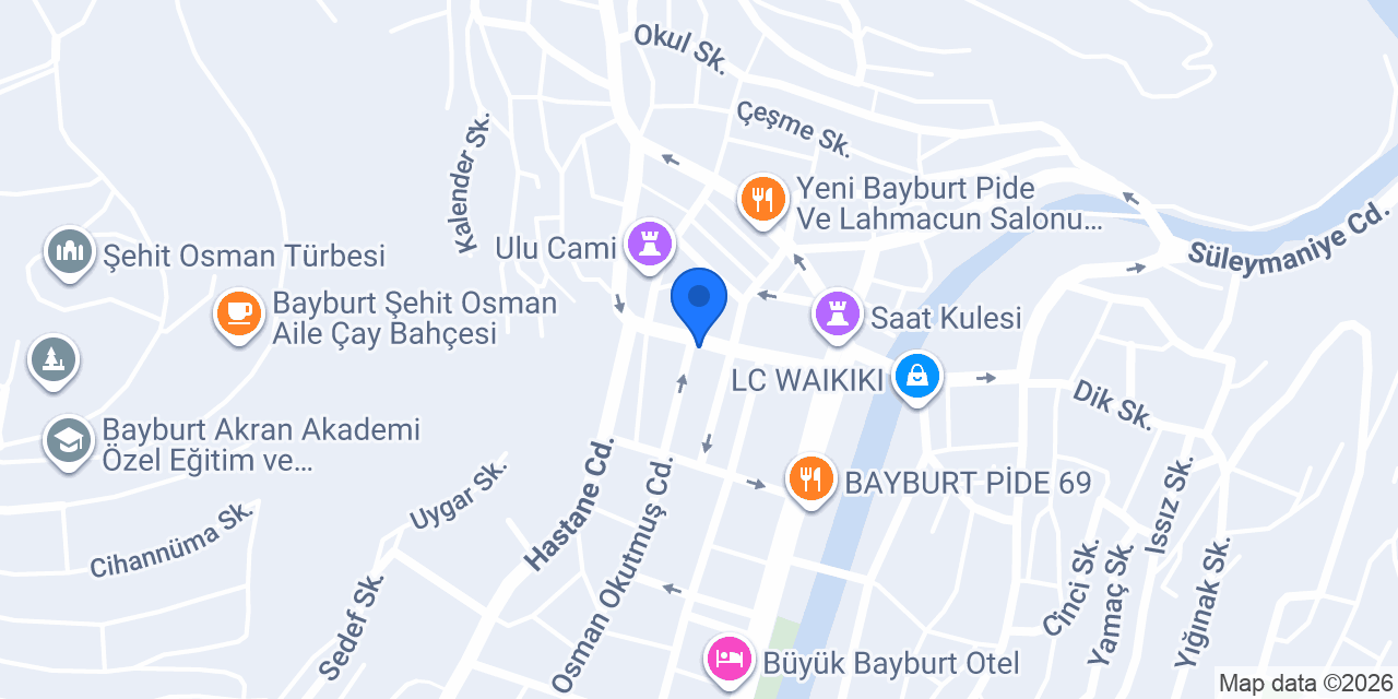Çikolata Dünyası konumu