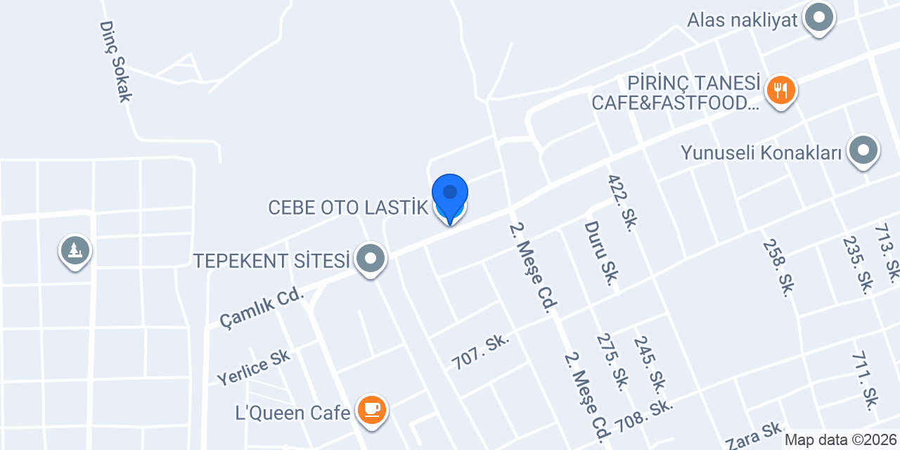 CEBE OTO LASTİK konumu