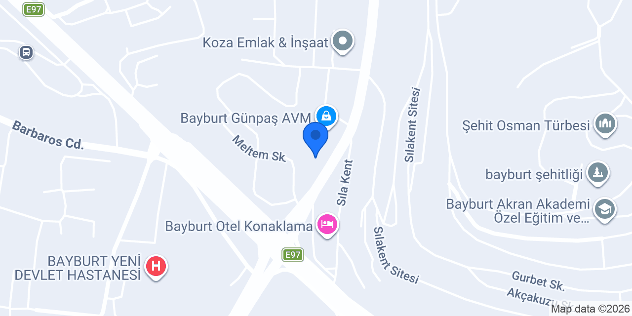 Bayburt Pos Taksi konumu