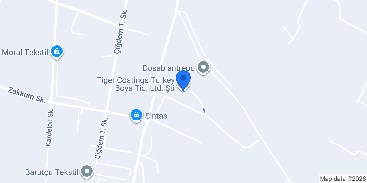 Tiger Coatings Turkey Boya Tic. Ltd. Şti. konumu