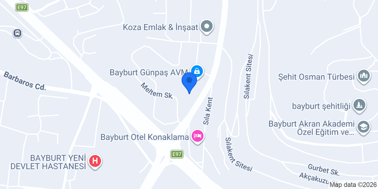 Bayburt Kuleleri konumu