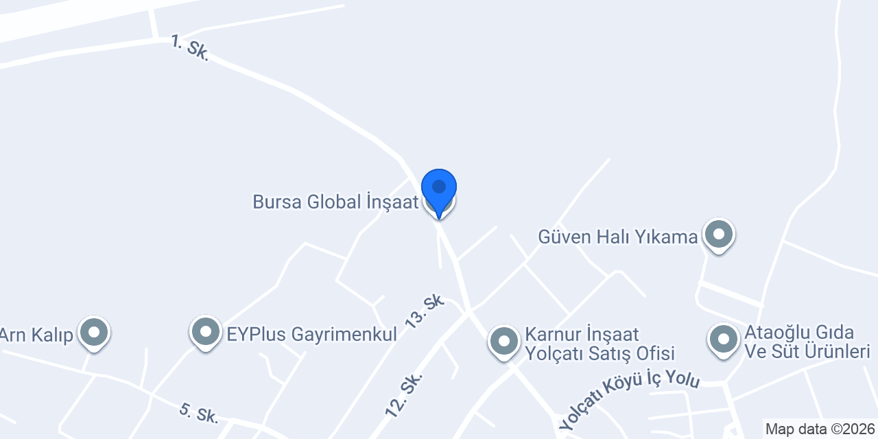 Bursa Global İnşaat konumu