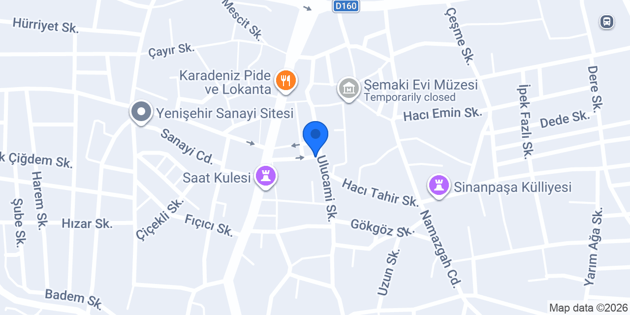 Yenişehir Noterliği konumu