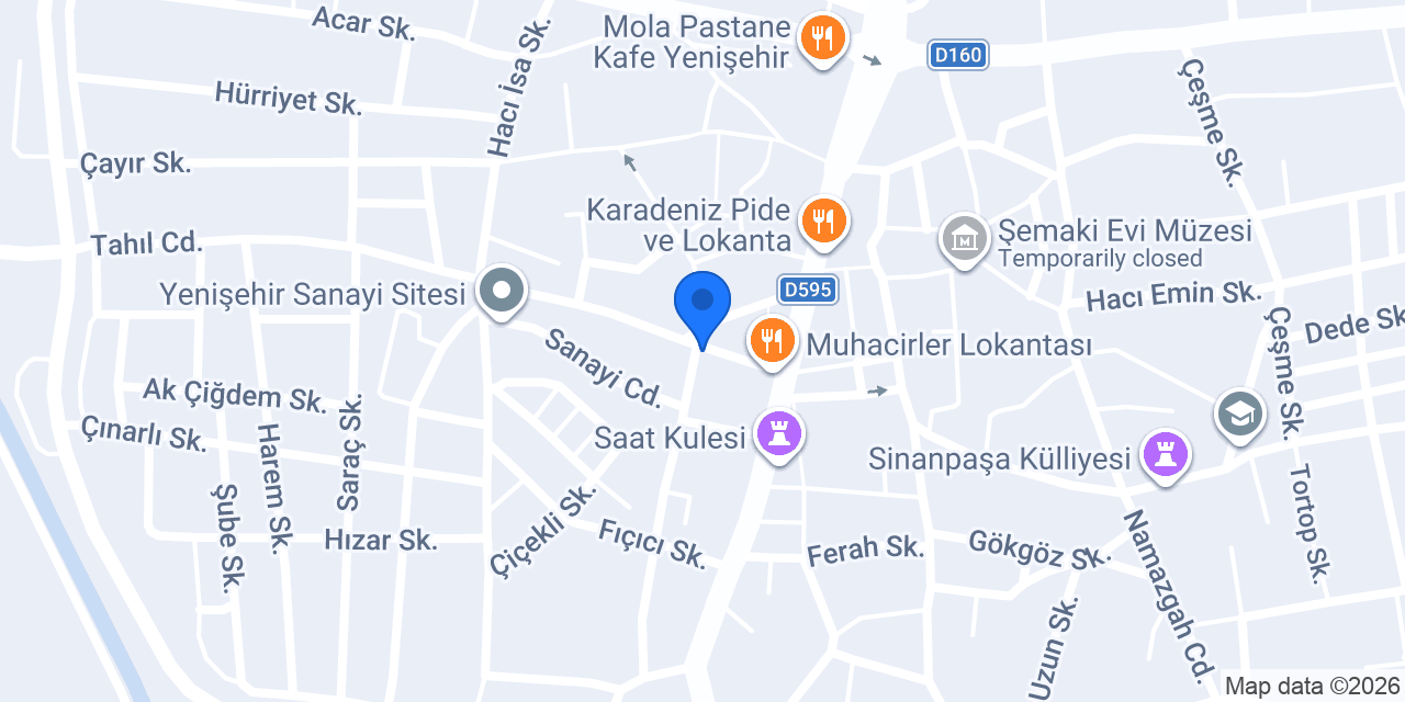 Yenisehir Pide konumu