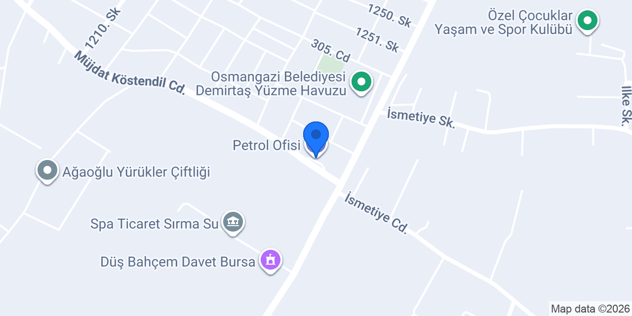 Petrol Ofisi konumu