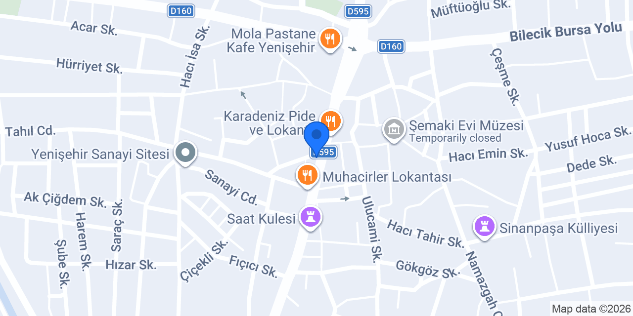 Yenişehir Çilingir Fatih konumu