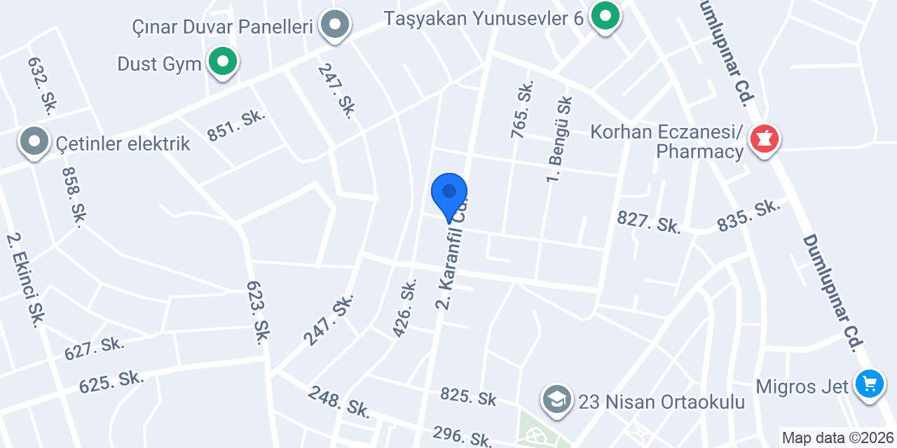 Dt. Ümit BEKİR konumu