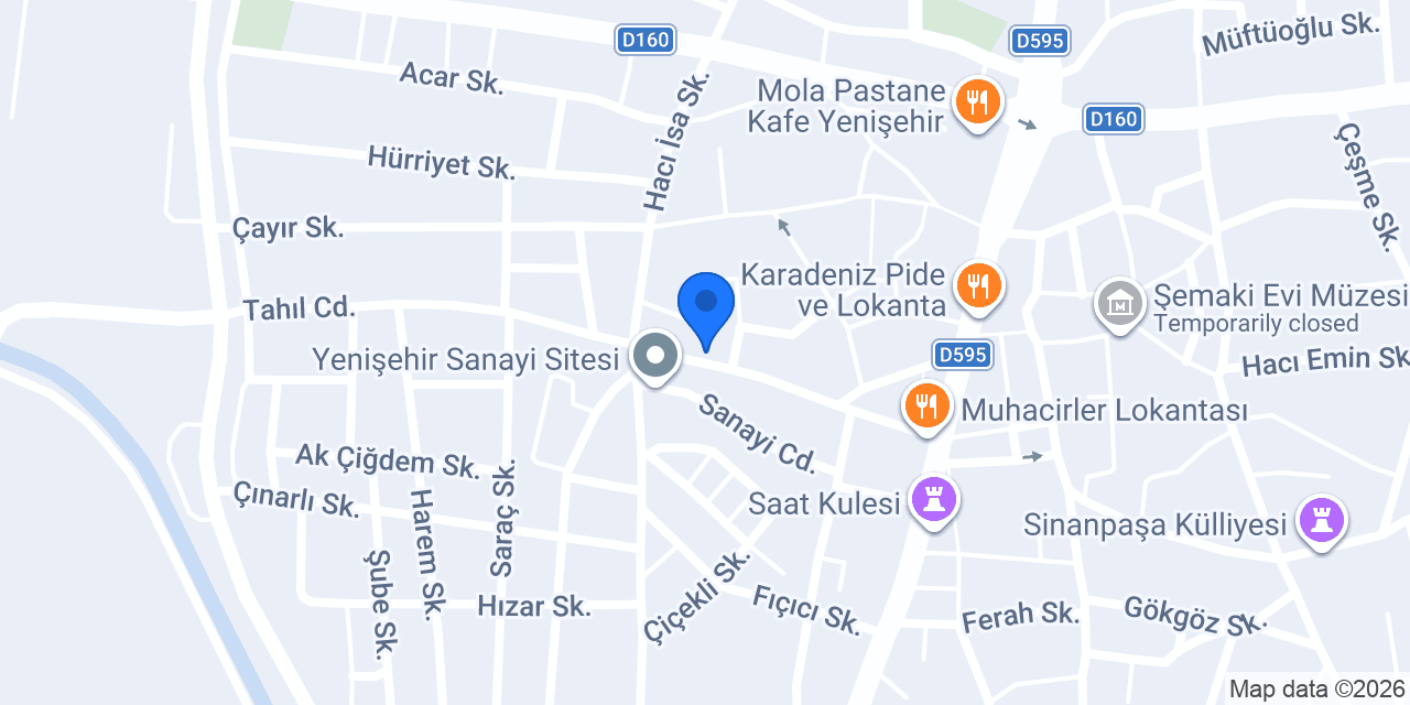 Yenişehir Teknik Yapı konumu