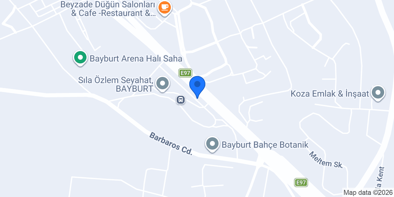 Bayburt Otogar Taksi konumu