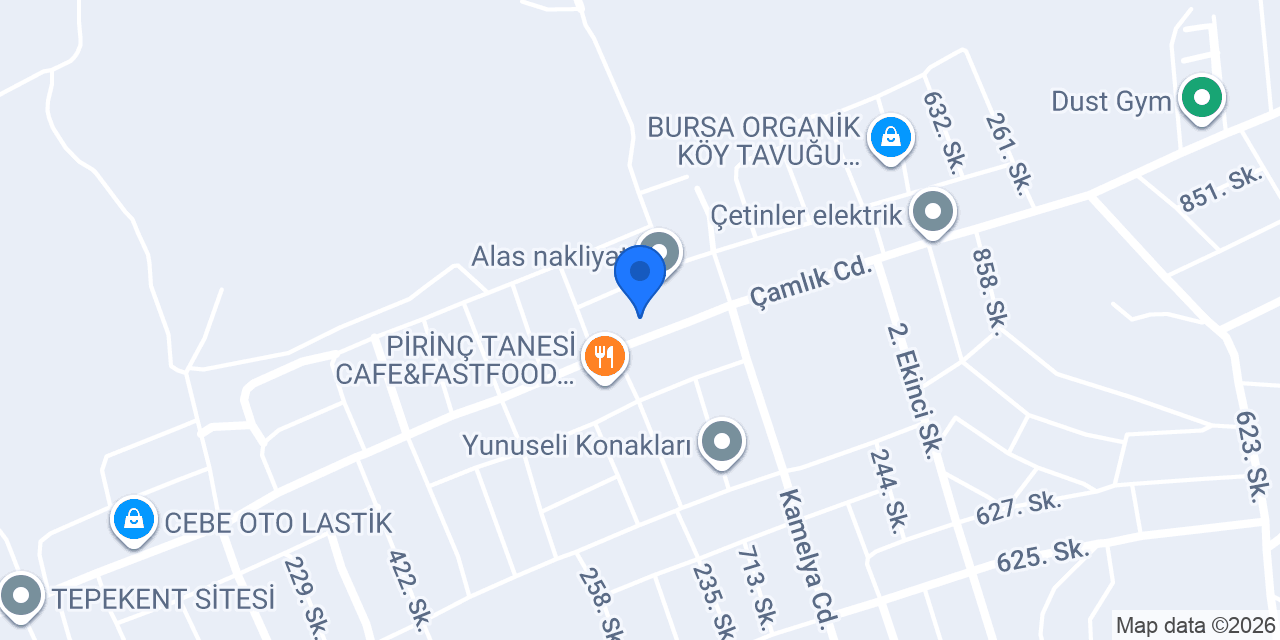 Bilgin Motor konumu