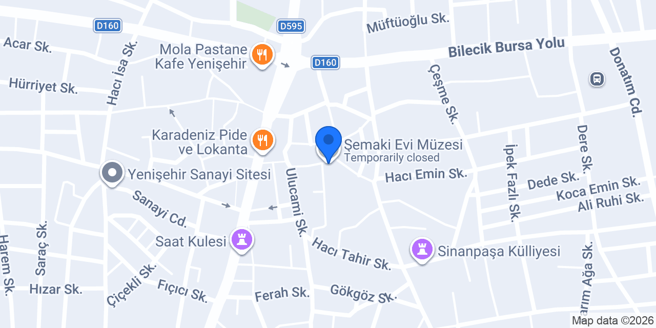 Şemaki Evi Müzesi konumu