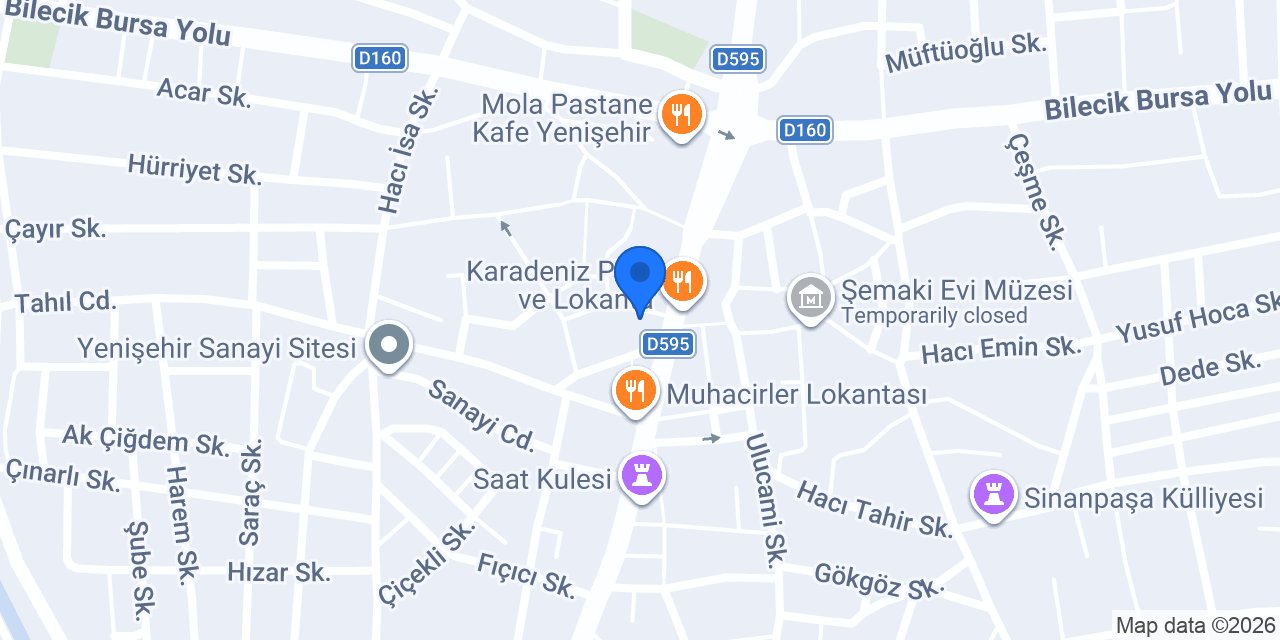 Yenisehir sadi çilingir konumu
