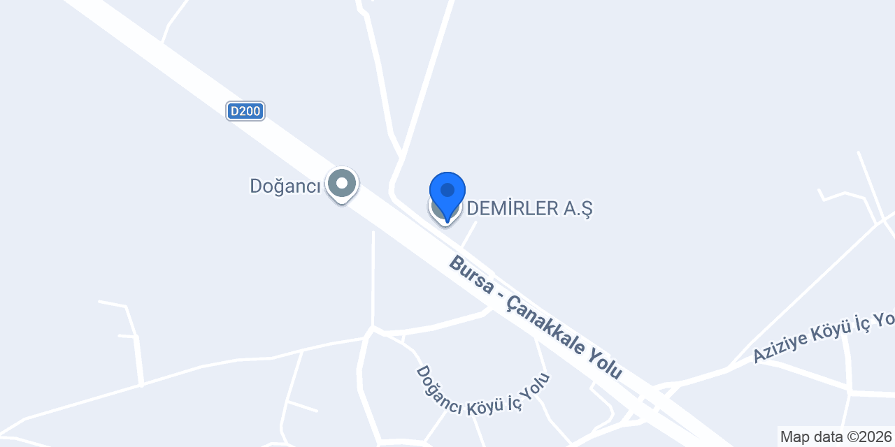 DEMİRLER A.Ş konumu