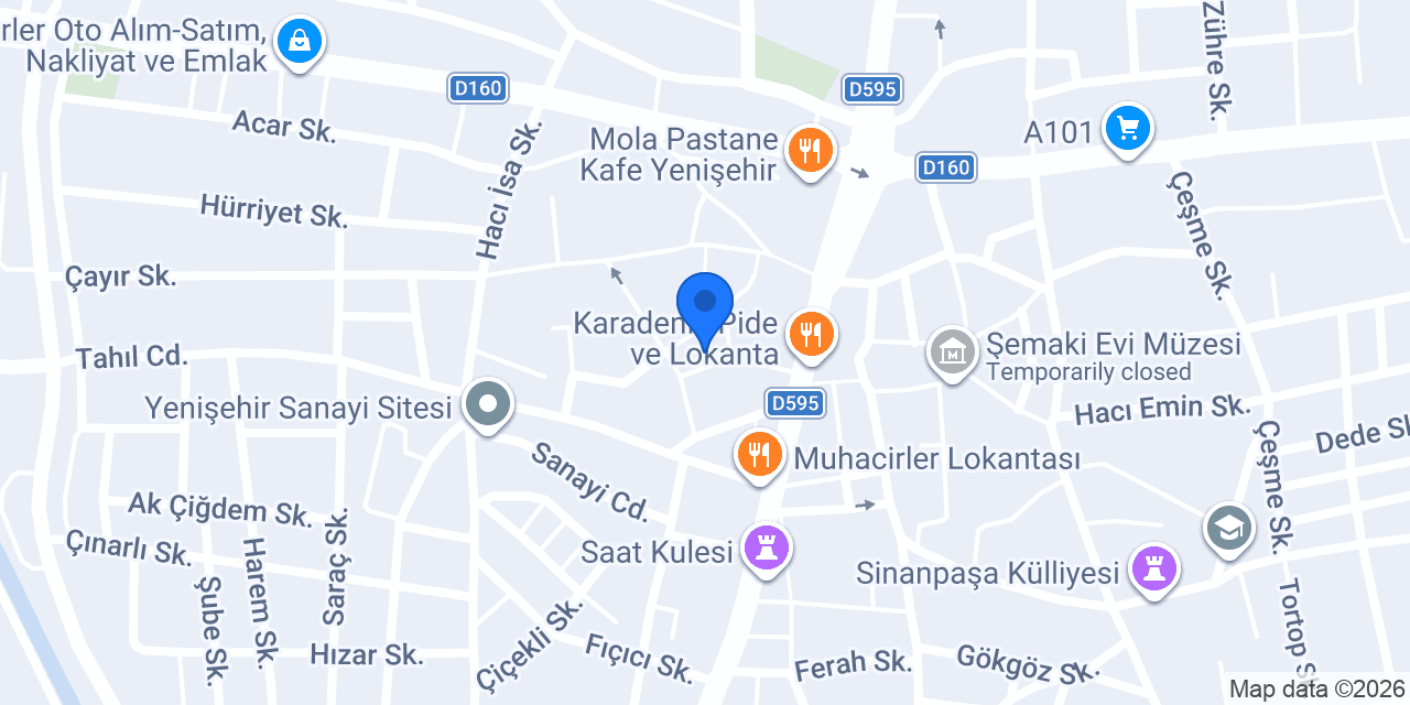 ÖZEN LOKANTASI konumu