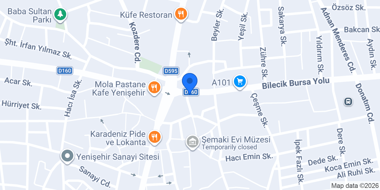 Aras Kargo Yenişehir Şubesi konumu