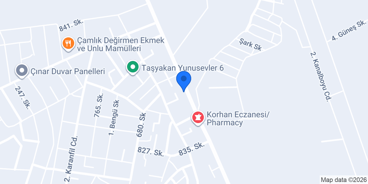 Taşyakan İnşaat konumu