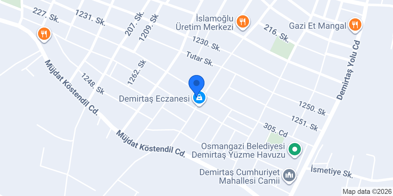 Uluçınar Eczanesi konumu