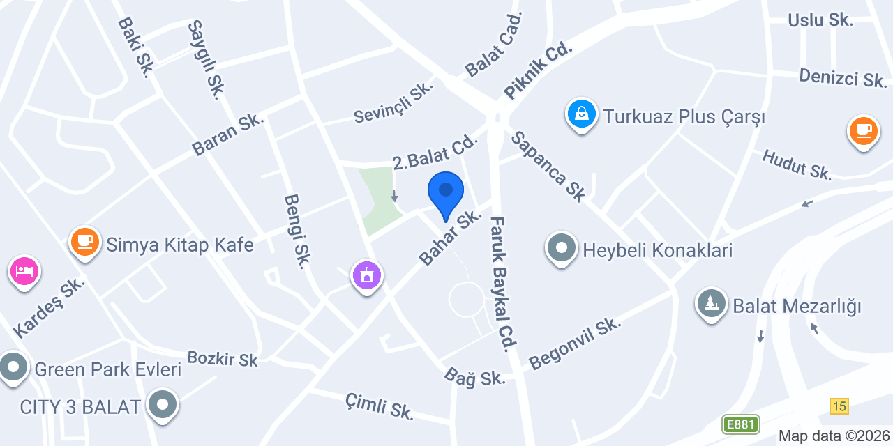 BALAT AHMET YESEVİ AİLE SAĞLIĞI MERKEZİ konumu