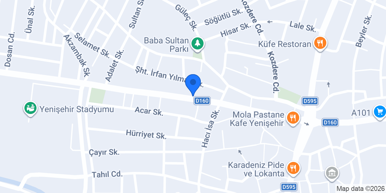 Özün Teknik Tesisat konumu