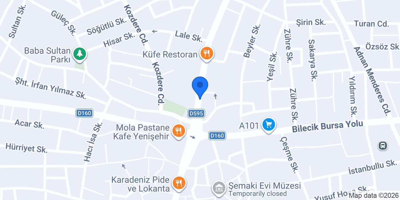 Ünlü Pastanesi konumu