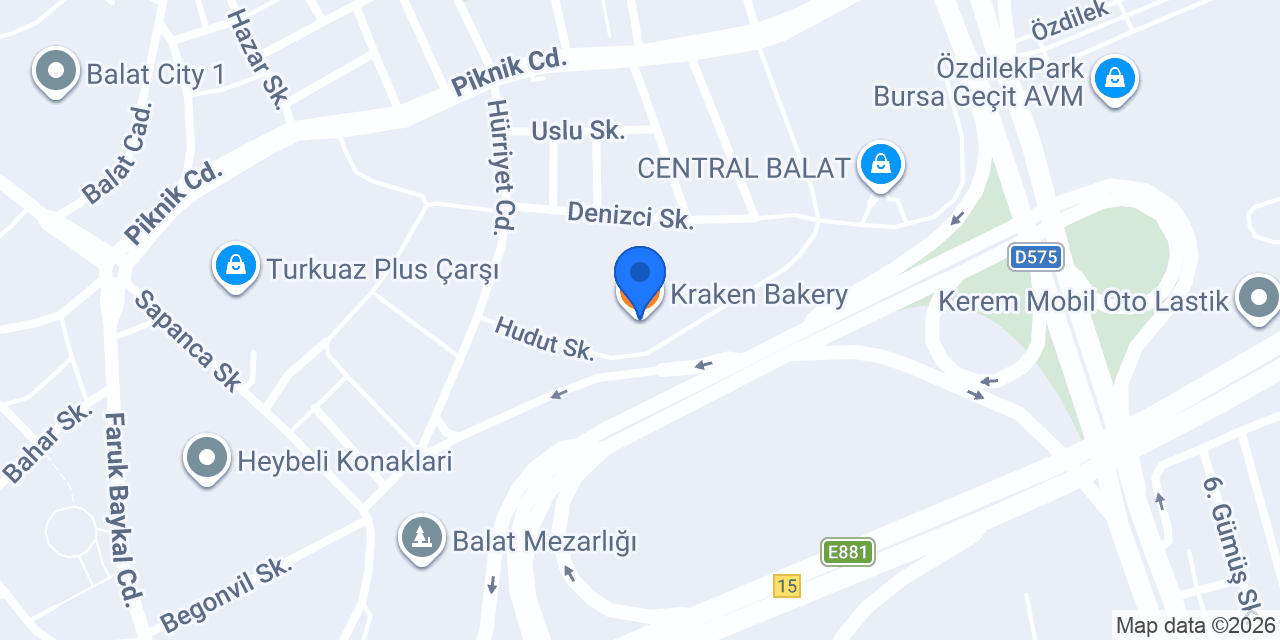 Kraken Bakery konumu