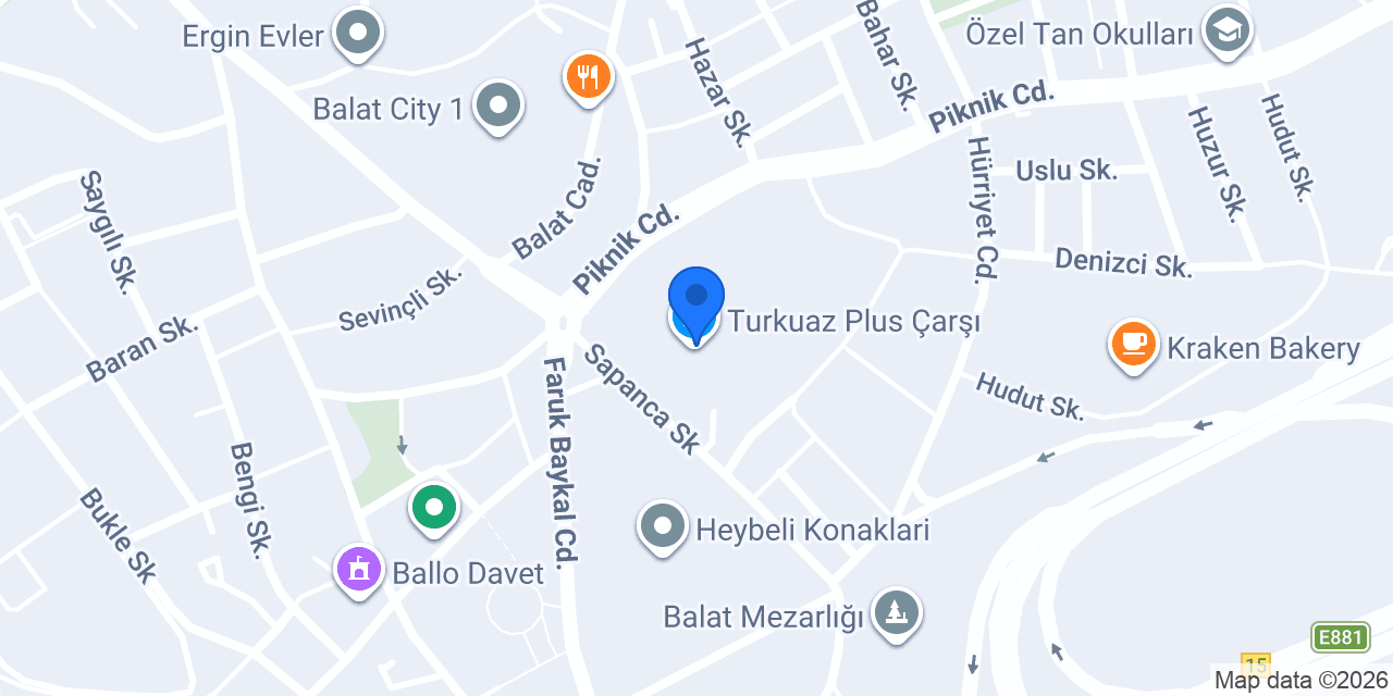 Turkuaz Plus Çarşı konumu