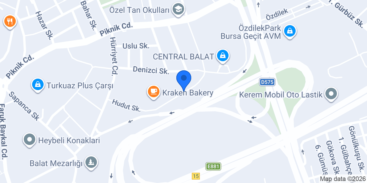 Pizzabulls Balat - Nilüfer konumu